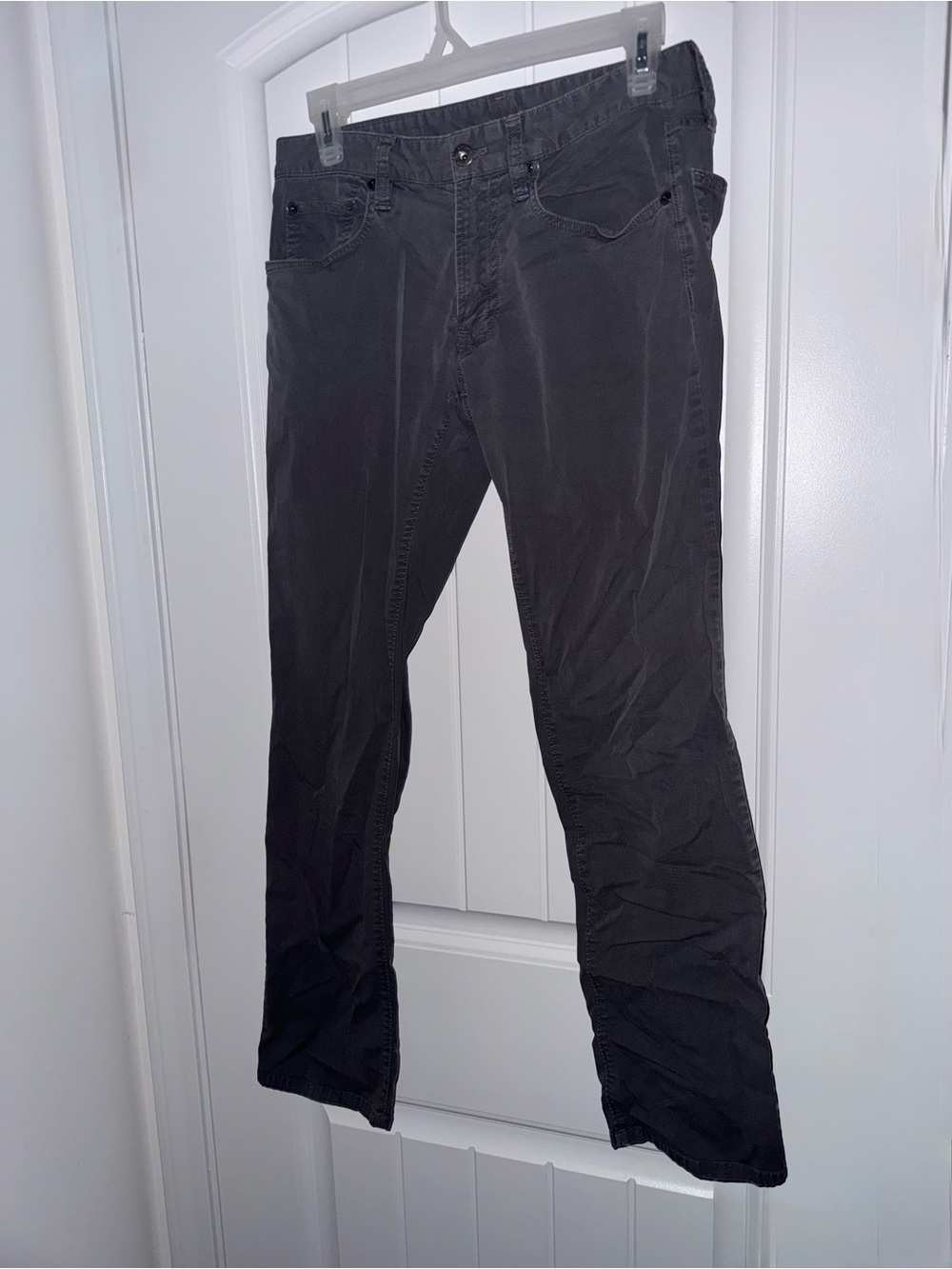 Bonobos Men’s Gray Stretch 5-Pocket Pants 28x30 Straight Leg
